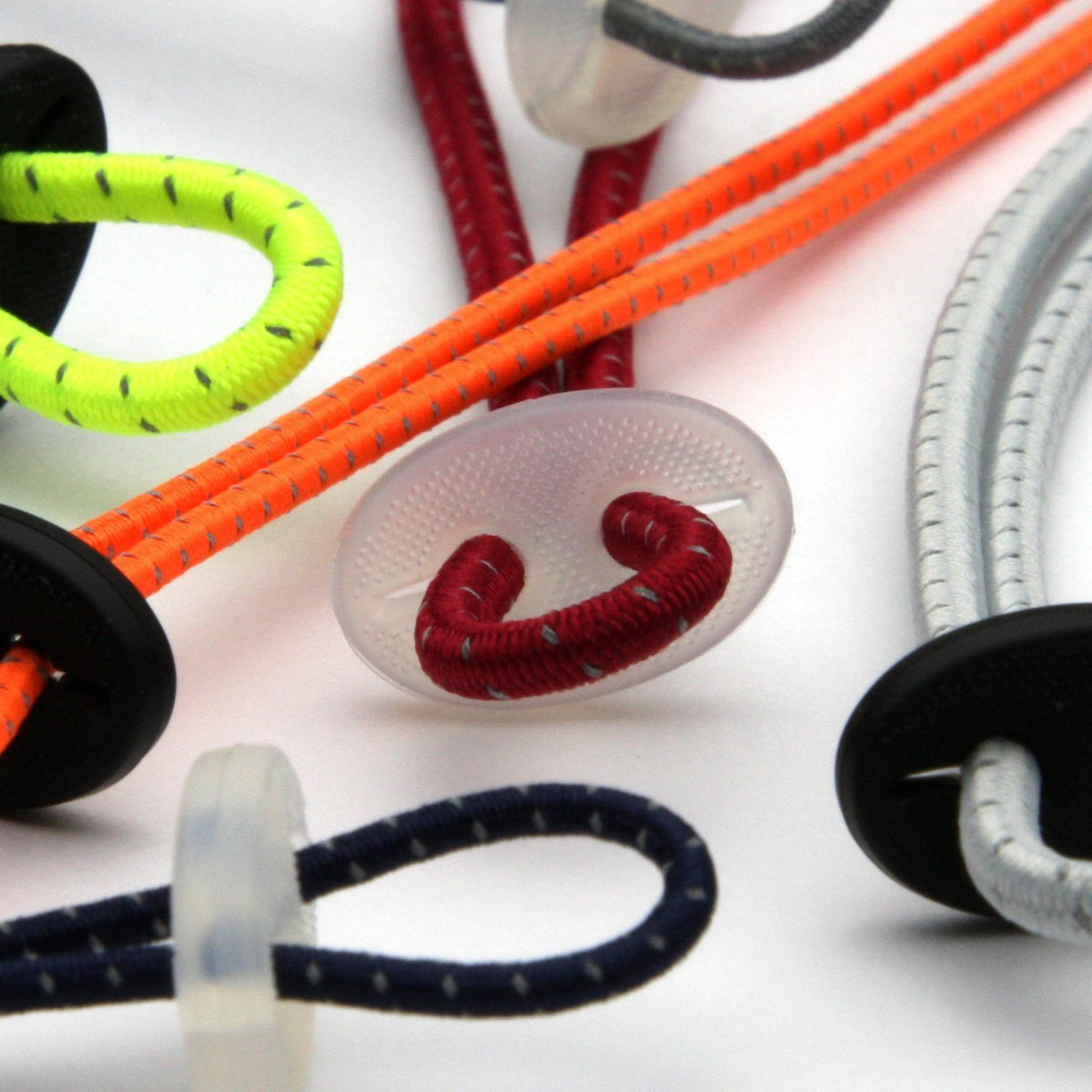 FUJIYAMA RIBBON Silicone Cord Stopper 19x12mm 5 Pieces