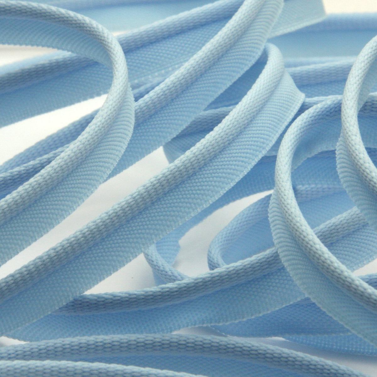 FUJIYAMA RIBBON Soft Stretch Piping 8mm 9.14 Meters Roll Light Blue