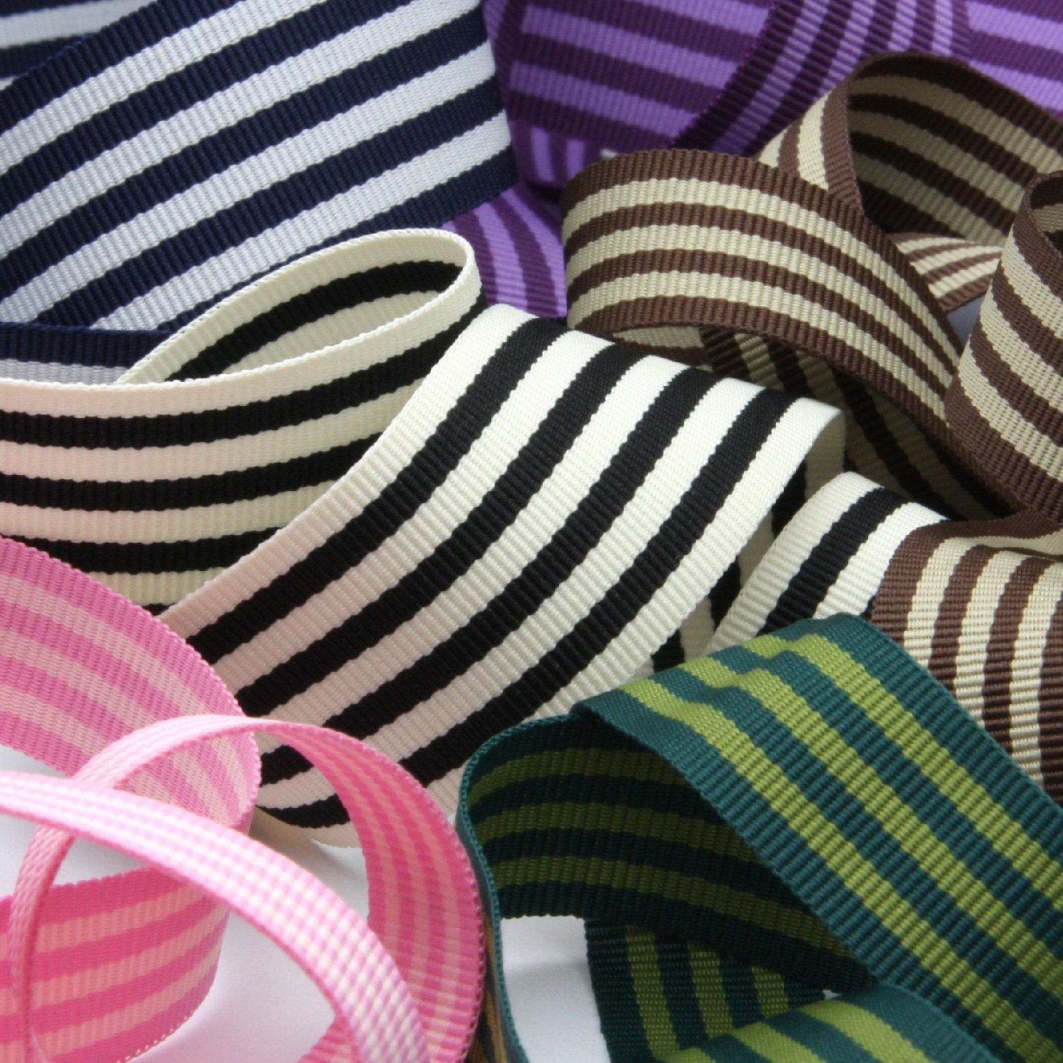 FUJIYAMA RIBBON Stripe Grosgrain Ribbon approx.15mm 9.14 Meters Roll