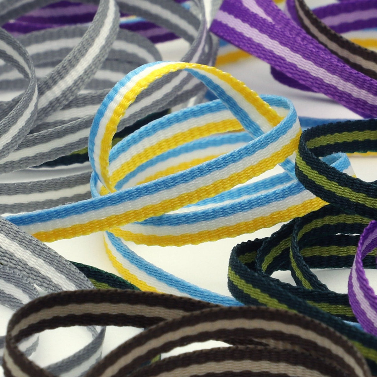 FUJIYAMA RIBBON Stripe Grosgrain Ribbon approx.4mm (5/32&quot;) 9.14 Meters Roll