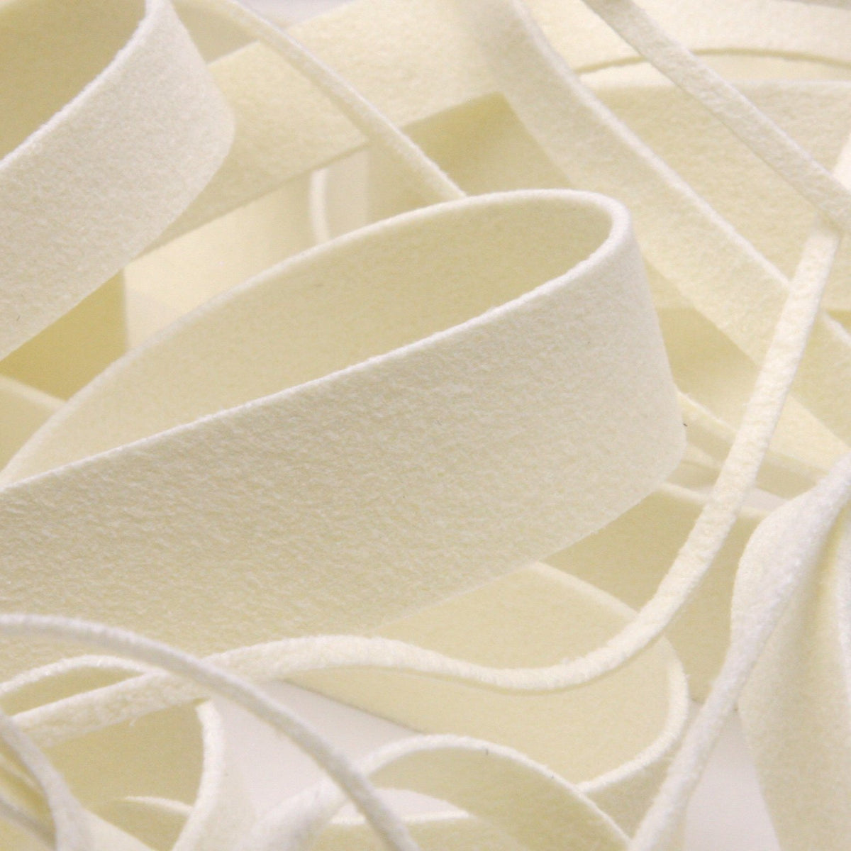 FUJIYAMA RIBBON Suede Tape 5mm 9.14 Meters Roll Milky White