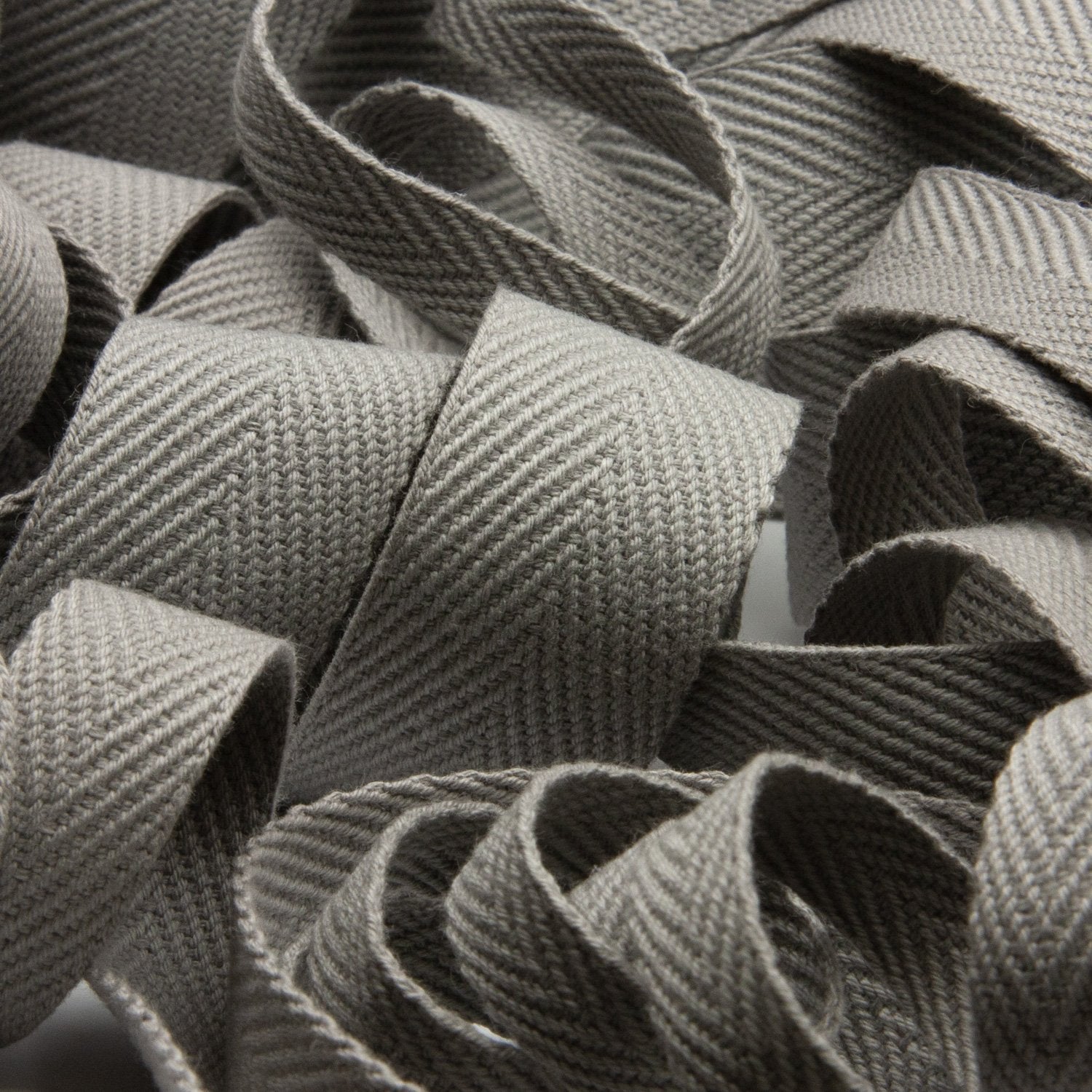 Thick Cotton Herringbone Ribbon 25mm (1