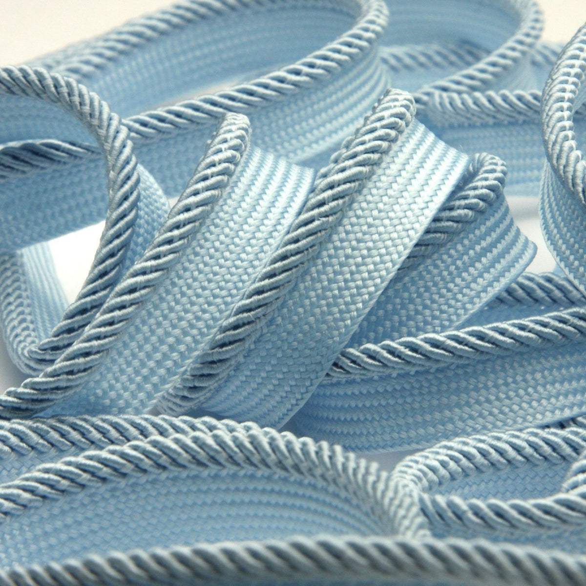 FUJIYAMA RIBBON Twill Piping approx.11mm 9.14 Meters Roll Light Blue