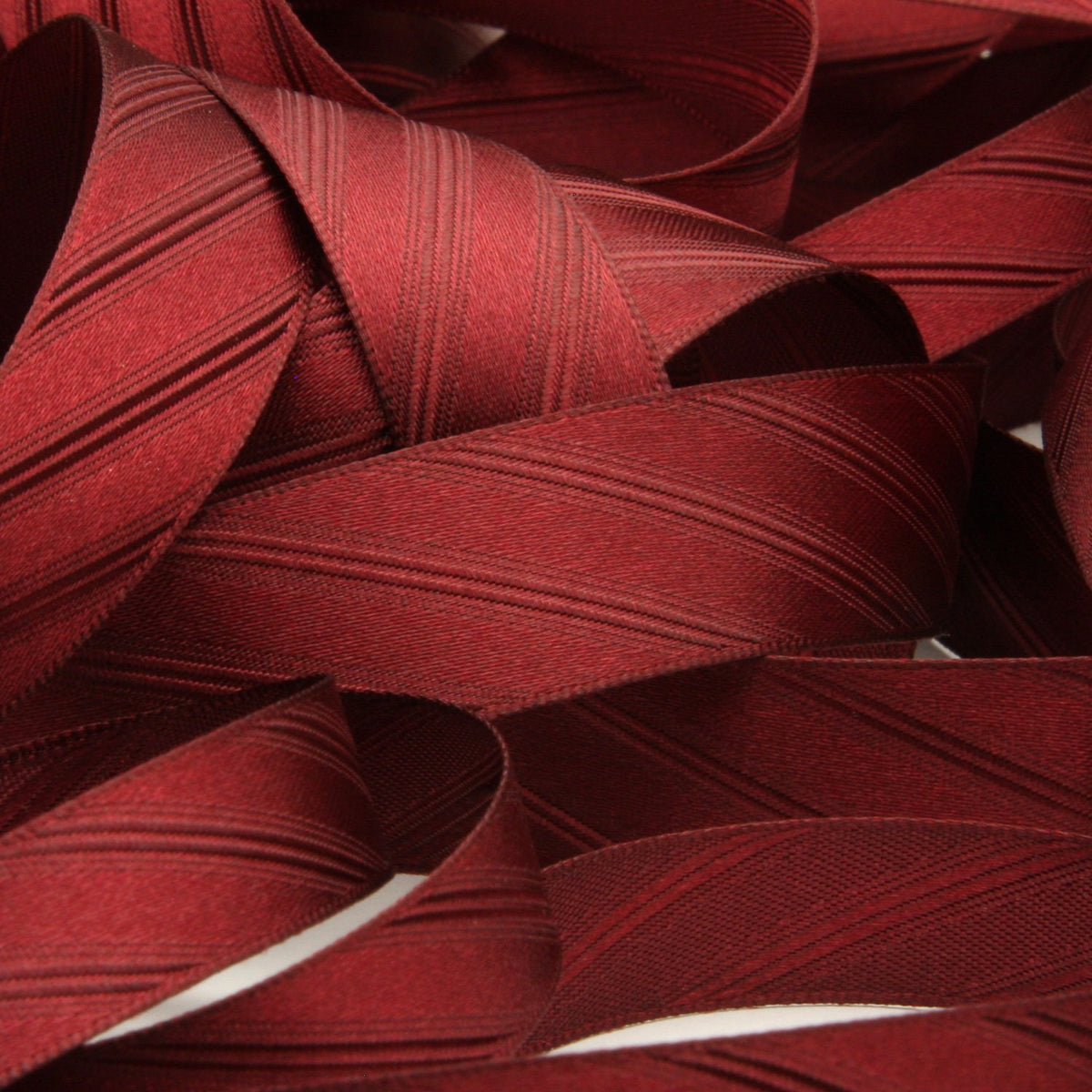 FUJIYAMA RIBBON Twill Satin Ribbon 18mm 9.14 Meters Roll Dark Red