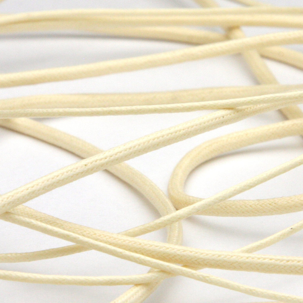 FUJIYAMA RIBBON Waxed Cord approx.2.2mm 9.14 Meters Roll Cream