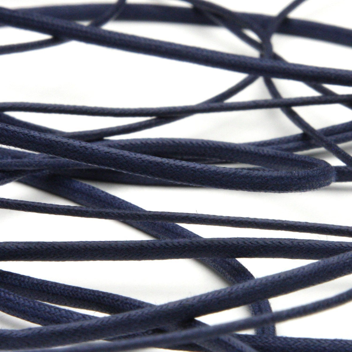 FUJIYAMA RIBBON Waxed Cord approx.3.5mm 9.14 Meters Roll Navy Blue