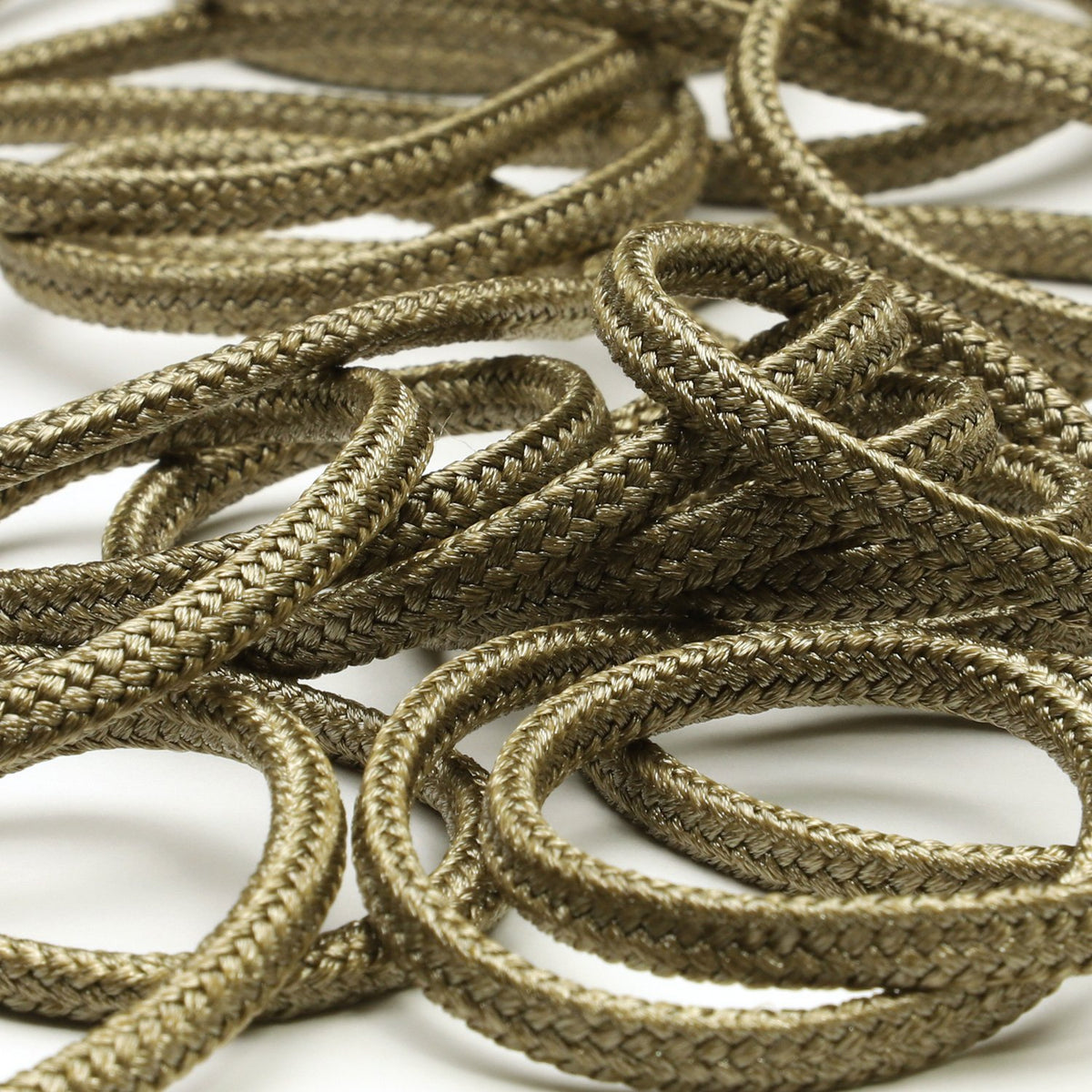 FUJIYAMA RIBBON [Wholesale] Bright Spindle Cord approx.4.5mm (3/16&quot;) 50 Meters Roll Brown