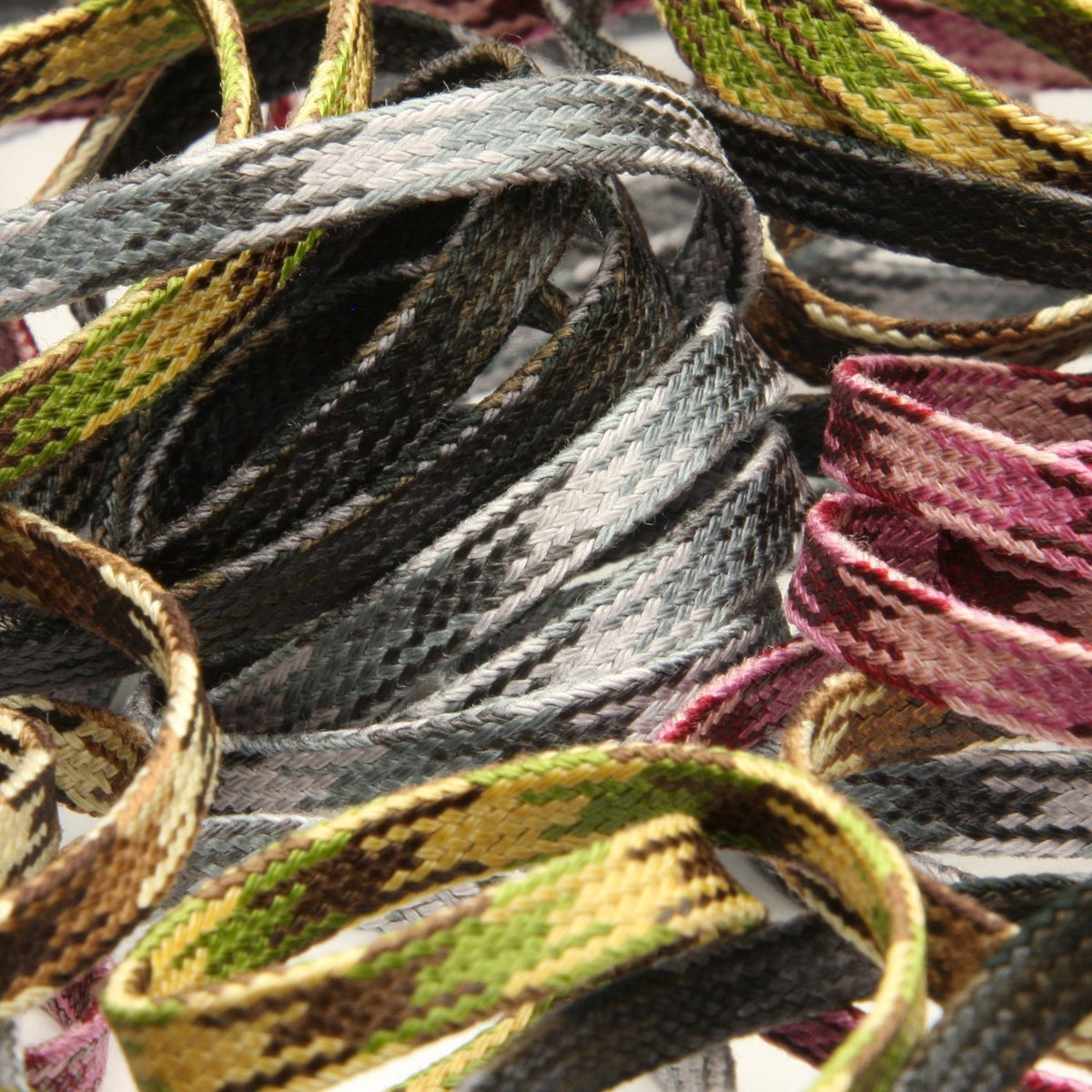 FUJIYAMA RIBBON [Wholesale] Camouflage Spindle Cord approx.5mm 50 Meters Roll