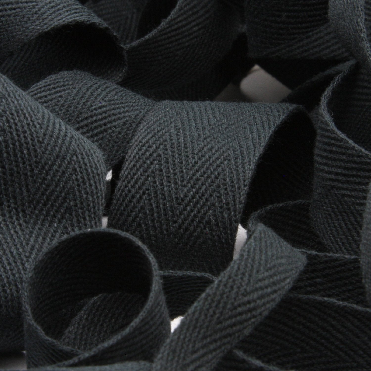 Black Cotton Satin Ribbon - 100% cotton - Sew Vintagely