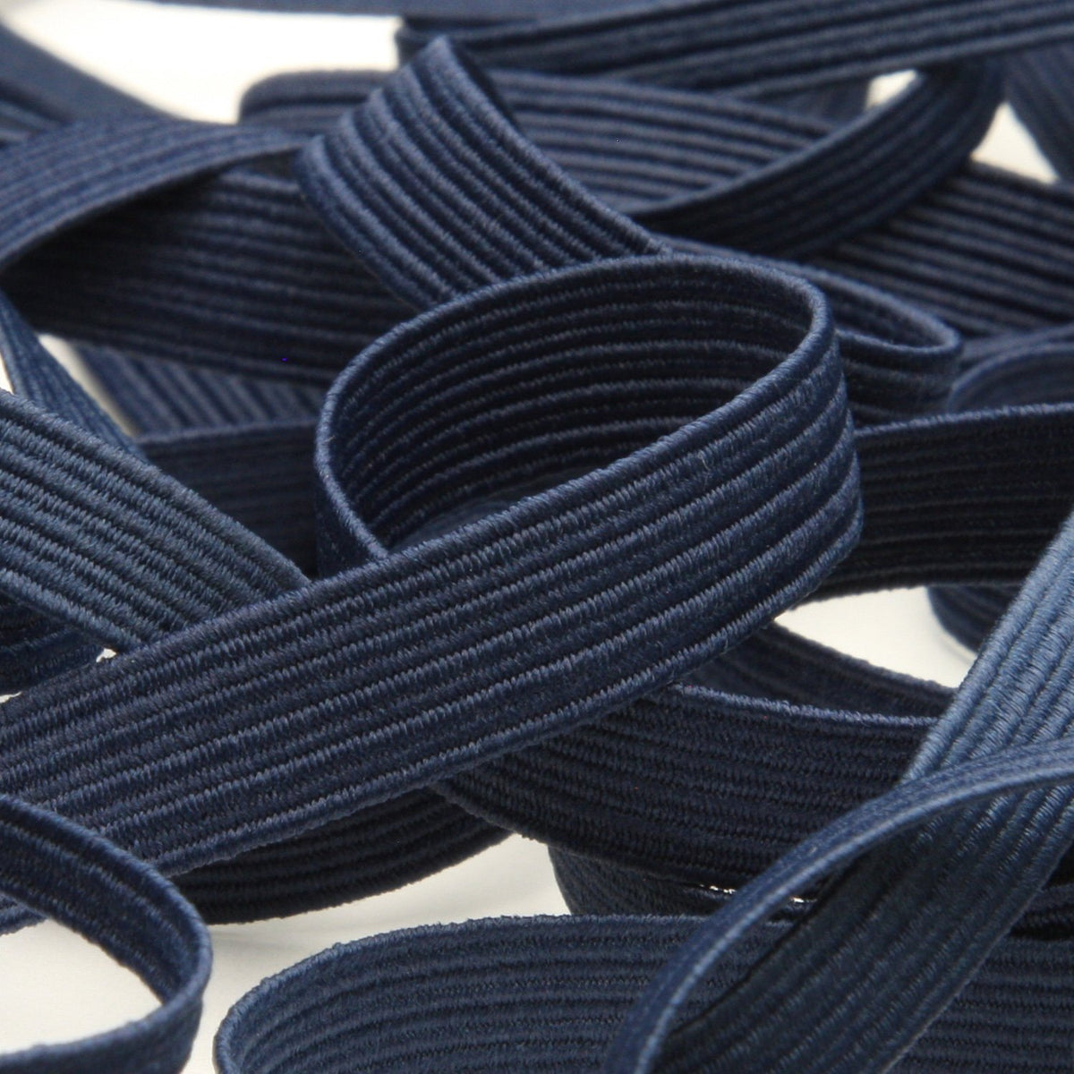 FUJIYAMA RIBBON [Wholesale] Elastic Cord approx.10mm 30 Meters Roll Navy Blue