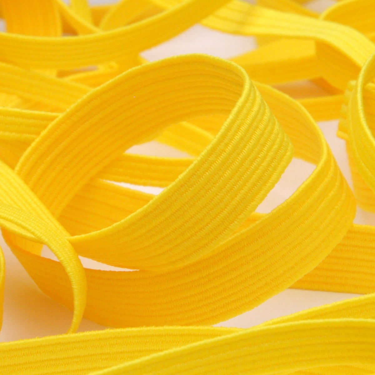 FUJIYAMA RIBBON [Wholesale] Elastic Cord approx.10mm 30 Meters Roll Yellow