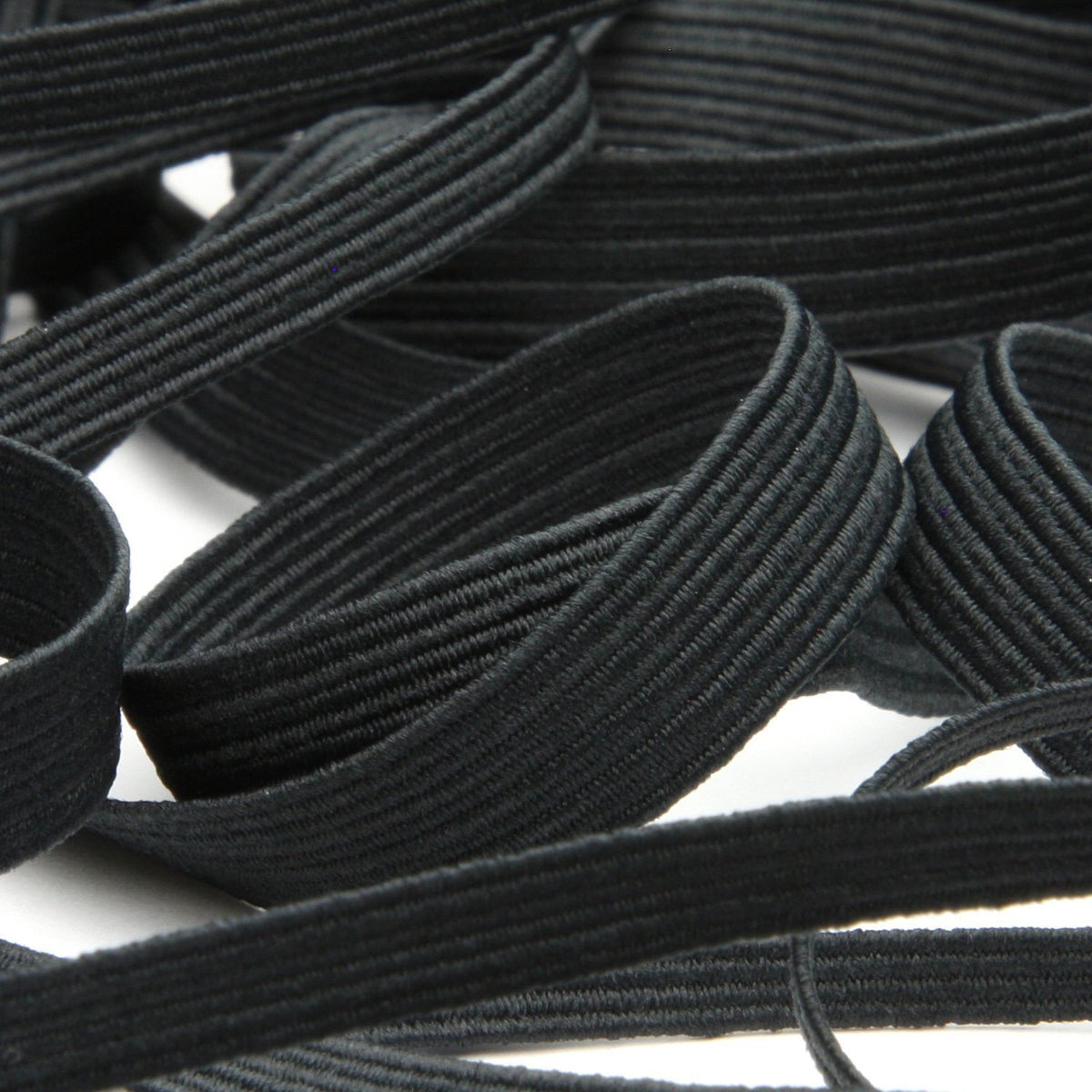 FUJIYAMA RIBBON [Wholesale] Elastic Cord approx.8mm 30 Meters Roll Black