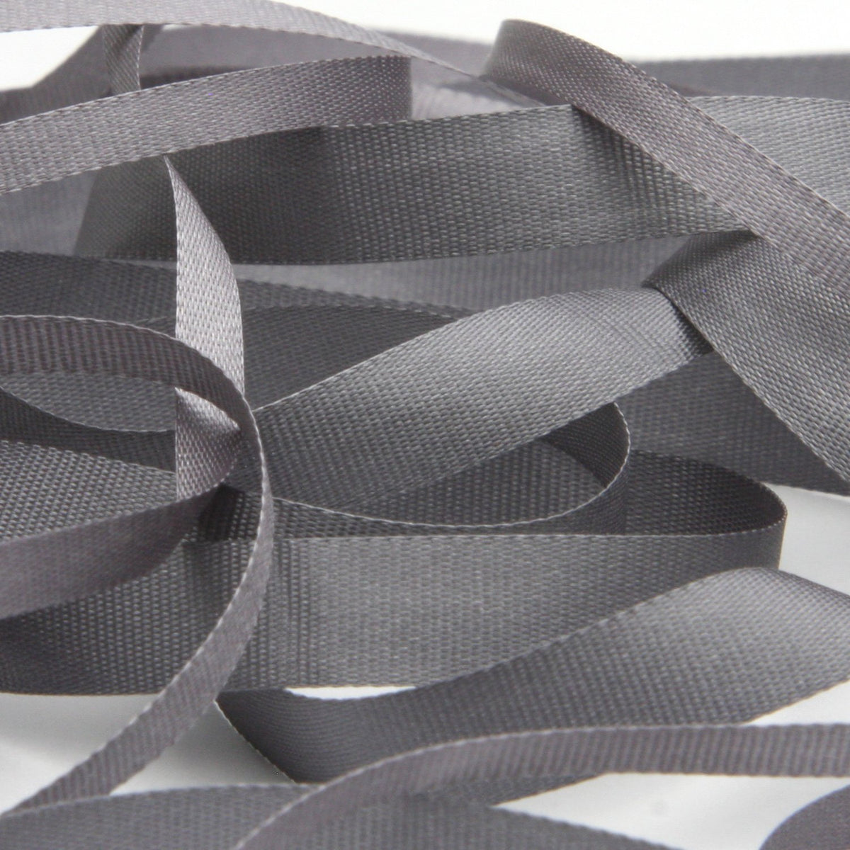 FUJIYAMA RIBBON [Wholesale] Embroidery Ribbon 7mm 200 Meters Roll Gray