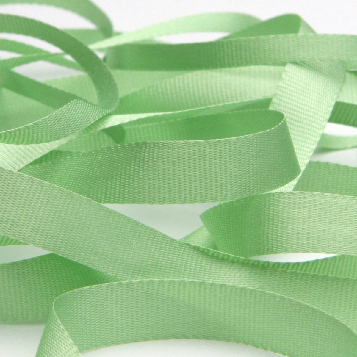FUJIYAMA RIBBON [Wholesale] Embroidery Ribbon 7mm 200 Meters Roll Mint Green