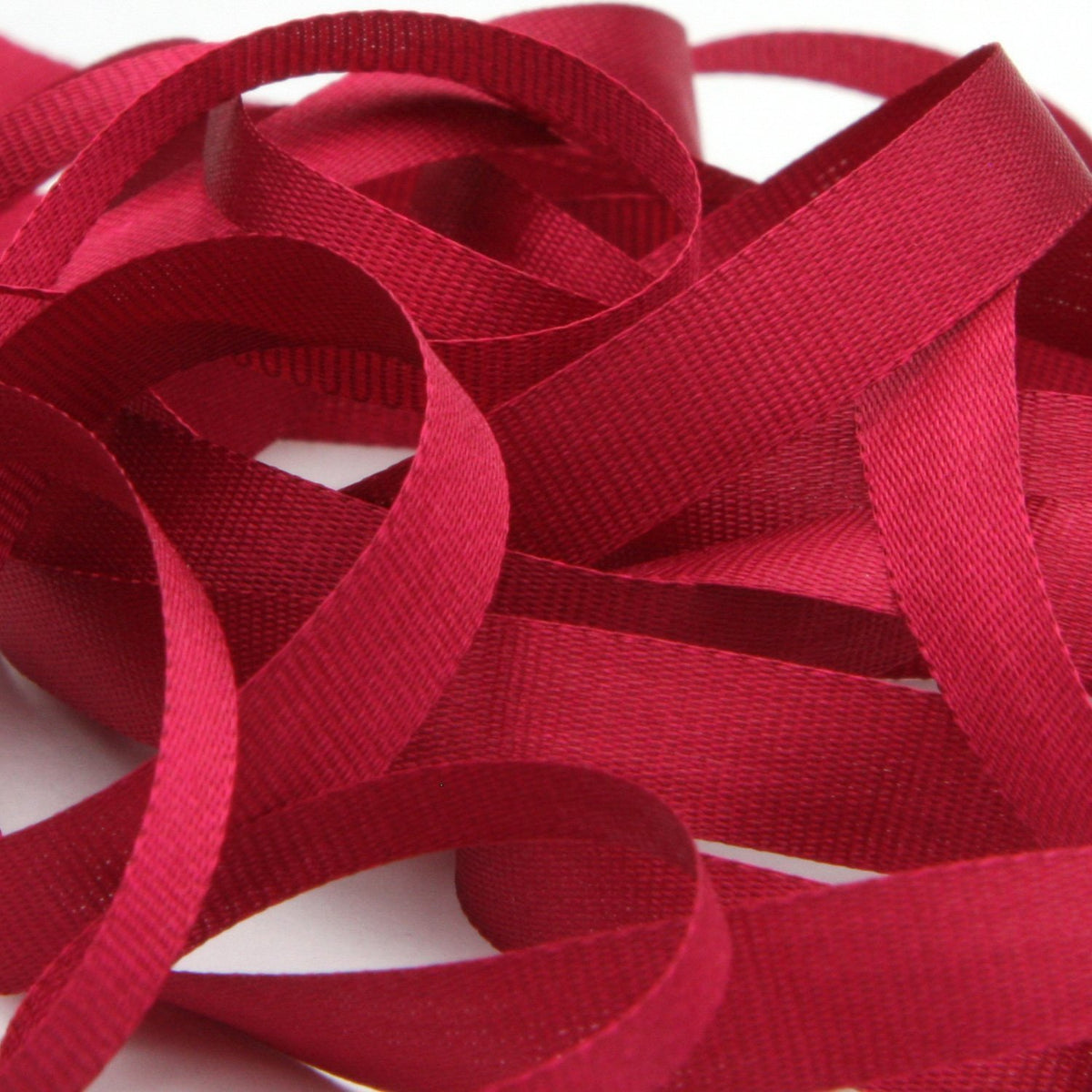 FUJIYAMA RIBBON [Wholesale] Embroidery Ribbon 7mm 200 Meters Roll Ruby
