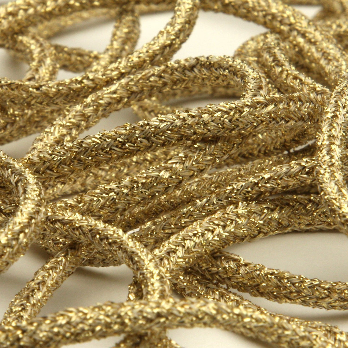 FUJIYAMA RIBBON [Wholesale] Metallic Spindle Cord approx.5mm 30 Meters Roll Gold