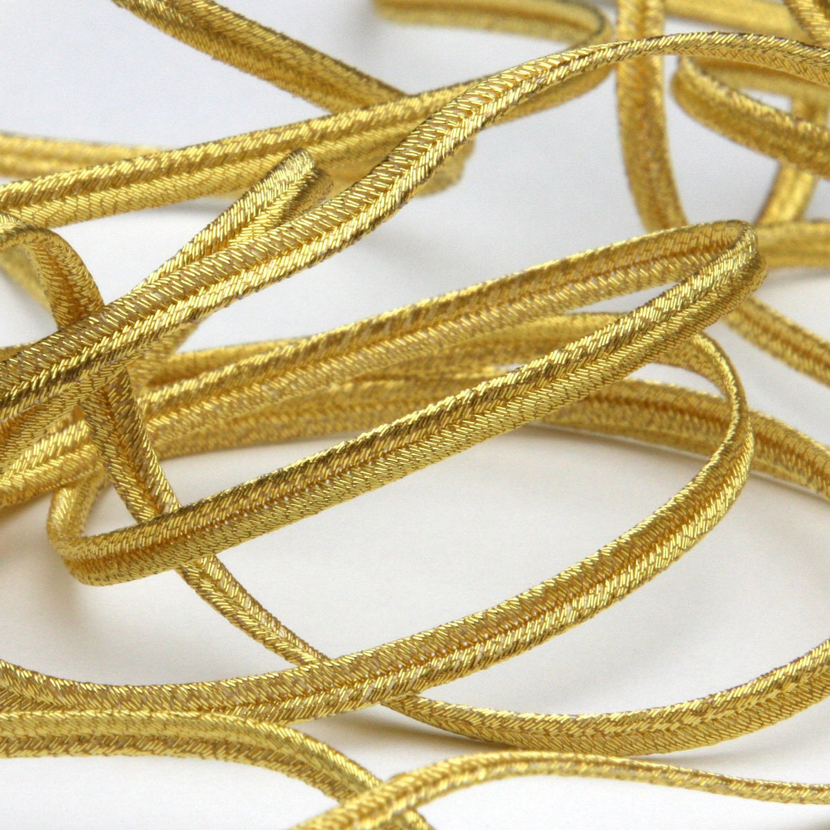 FUJIYAMA RIBBON [Wholesale] Metallic Trimming Braid approx.3mm 30 Meters Roll Gold