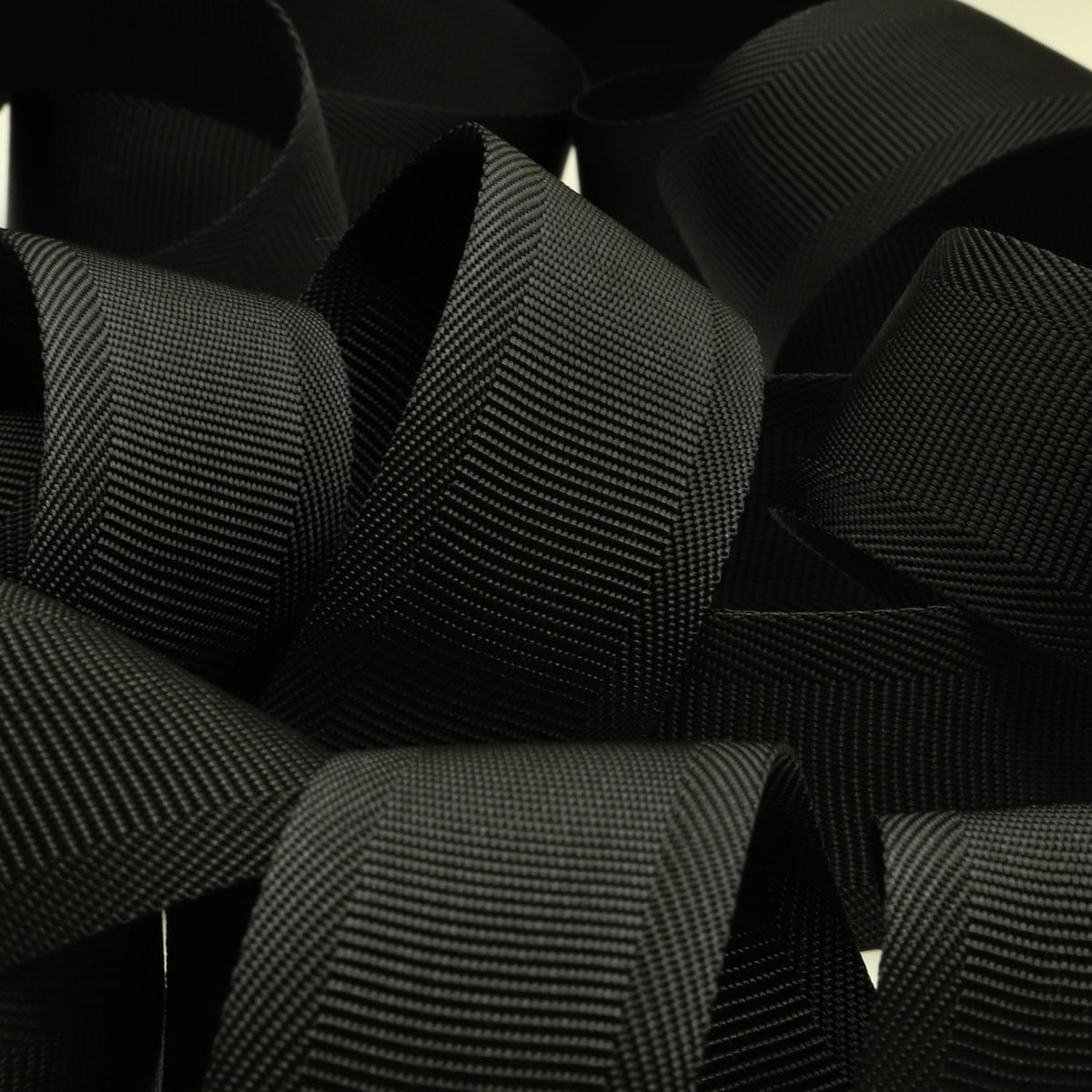 FUJIYAMA RIBBON [Wholesale] Nylon Belt 35mm 50 Meters Roll Black