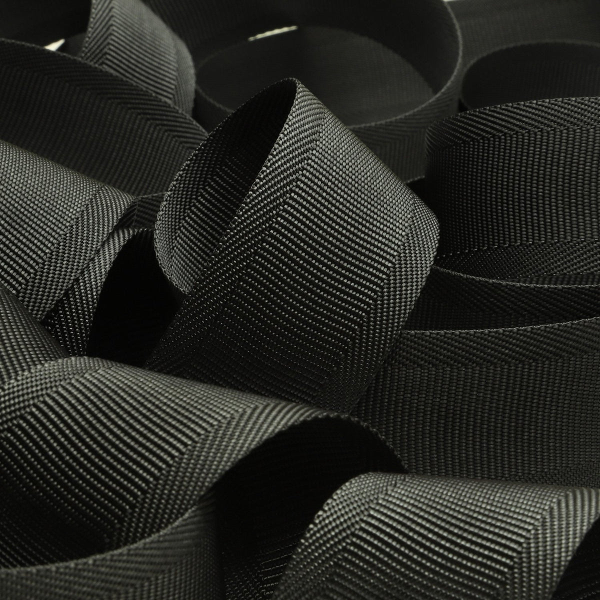 FUJIYAMA RIBBON [Wholesale] Nylon Belt 35mm 50 Meters Roll Dark Gray