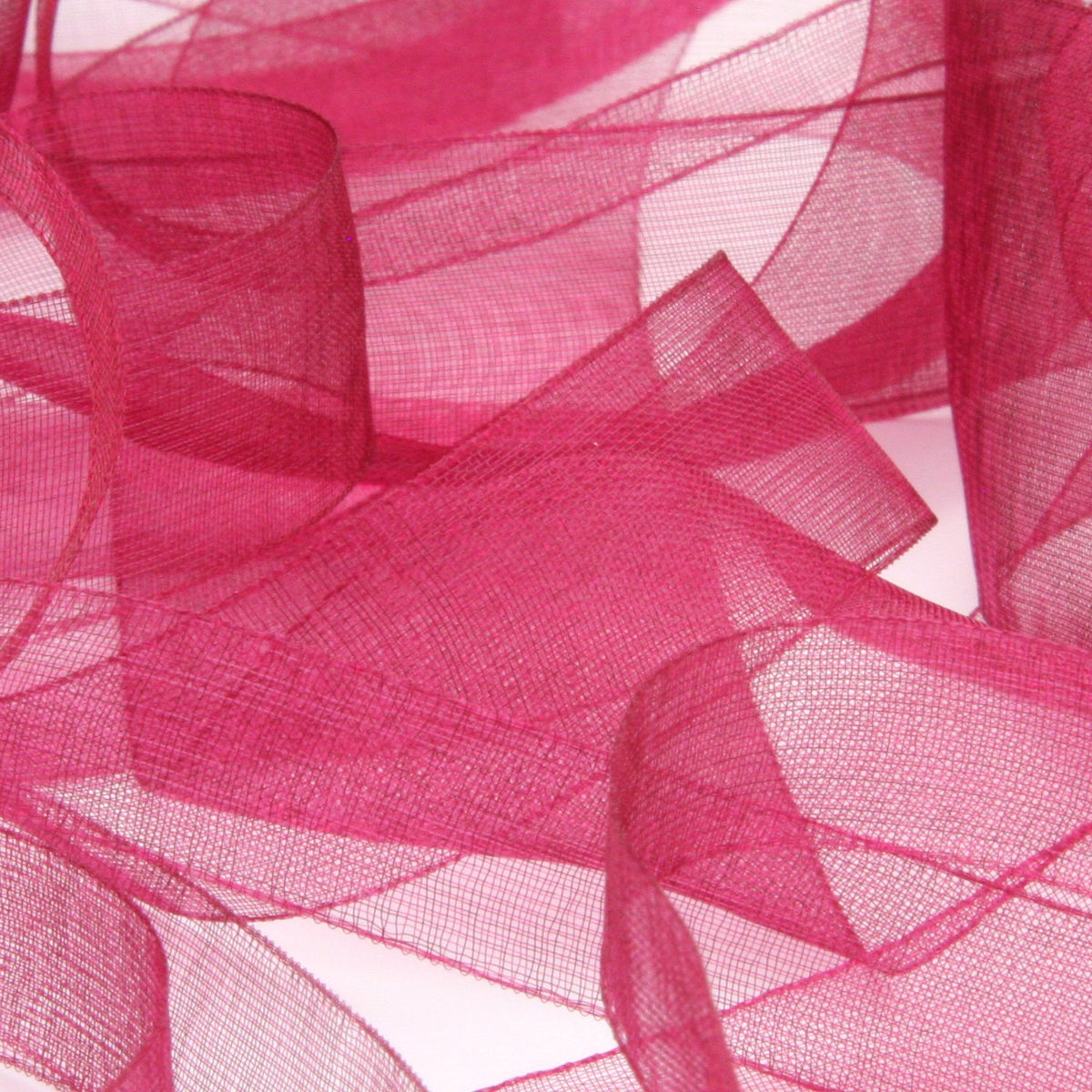 FUJIYAMA RIBBON [Wholesale] Organdy Ribbon 18mm 30 Meters Roll Wine Red