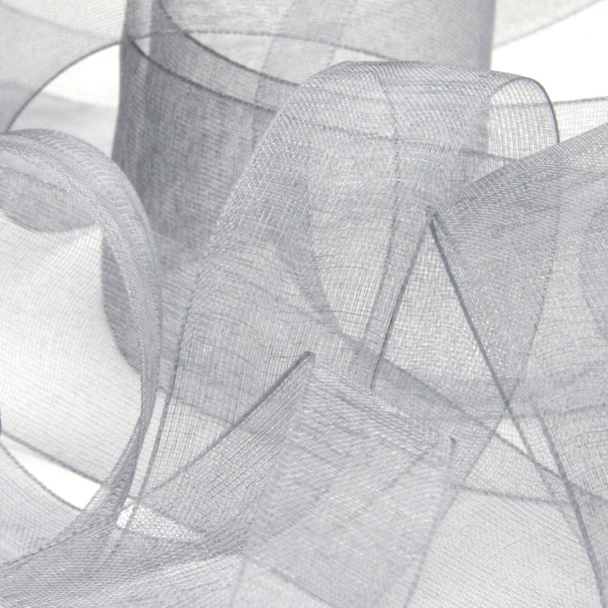 FUJIYAMA RIBBON [Wholesale] Organdy Ribbon 25mm 30 Meters Roll Gray