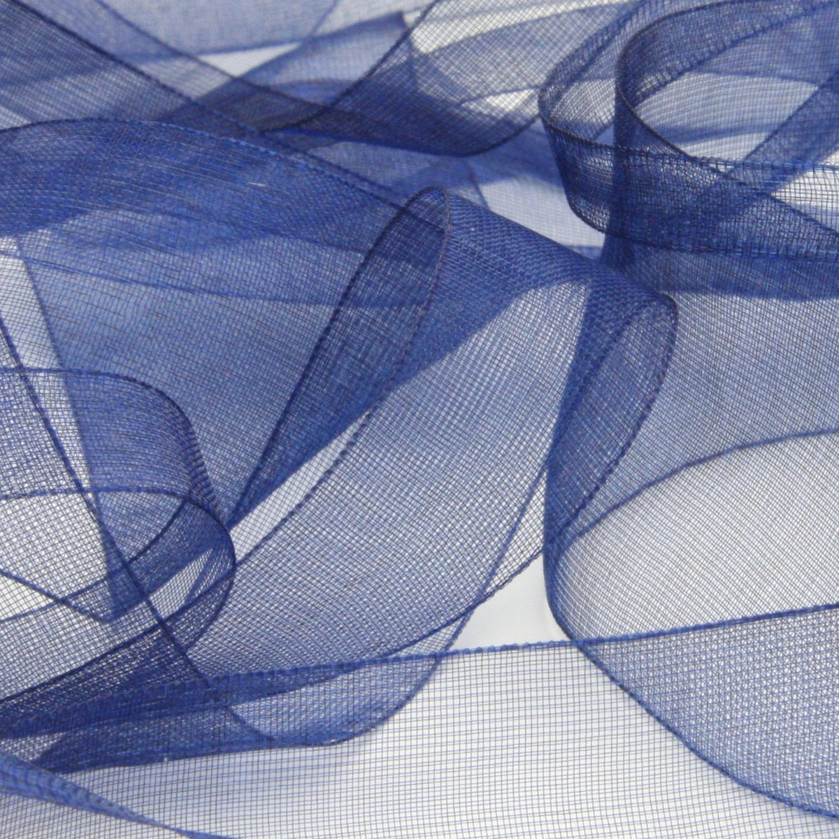 FUJIYAMA RIBBON [Wholesale] Organdy Ribbon 36mm 30 Meters Roll Navy Blue