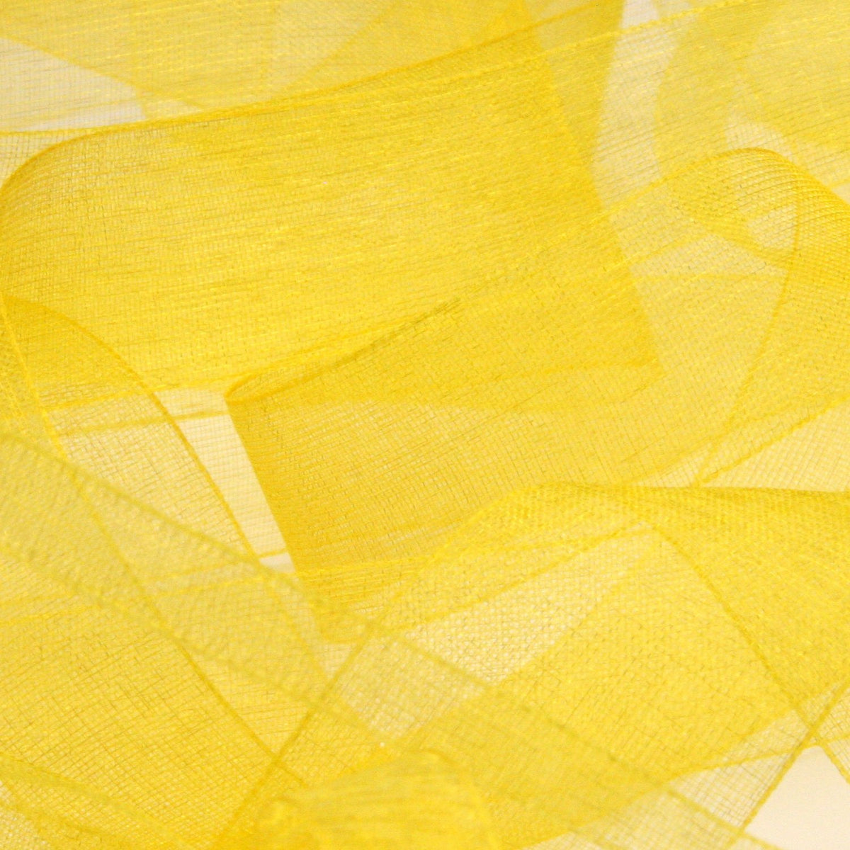 FUJIYAMA RIBBON [Wholesale] Organdy Ribbon 36mm 30 Meters Roll Yellow