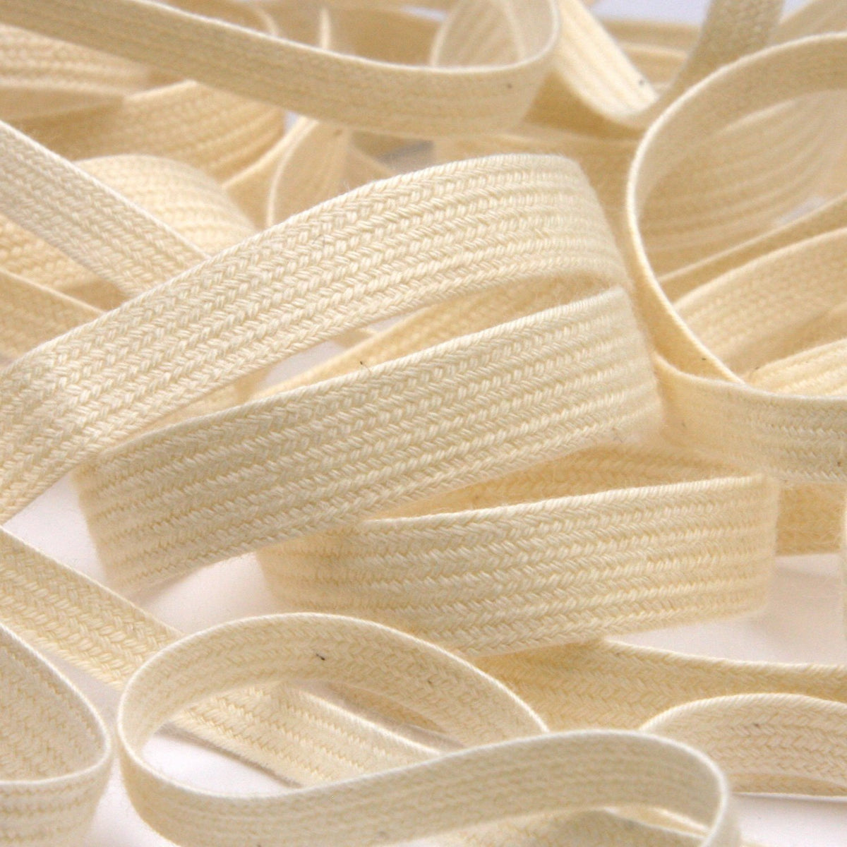 FUJIYAMA RIBBON [Wholesale] Organic Cotton Ayatake Cord approx.8mm 30 Meters Roll Natural White