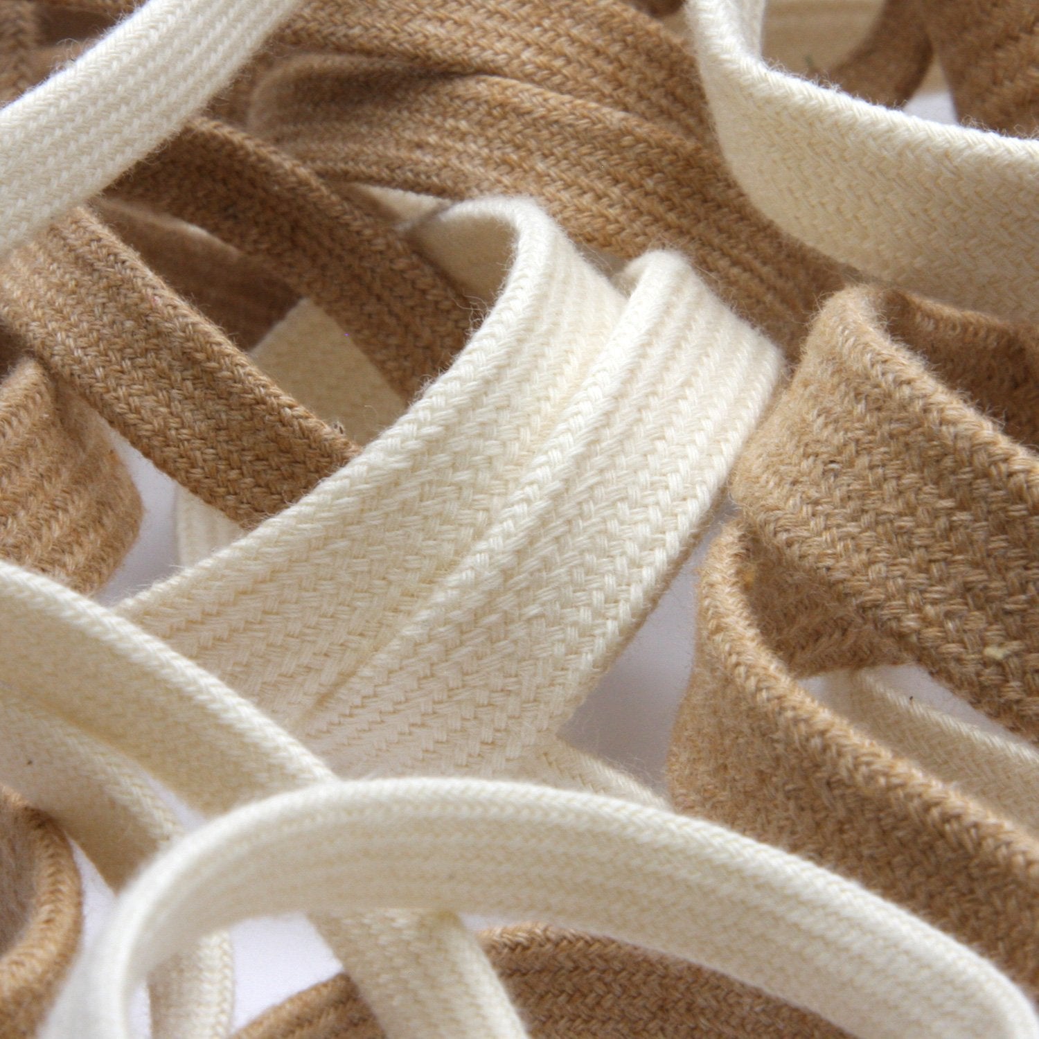 FUJIYAMA RIBBON [Wholesale] Organic Cotton Spindle Cord approx.11mm 50 Meters Roll