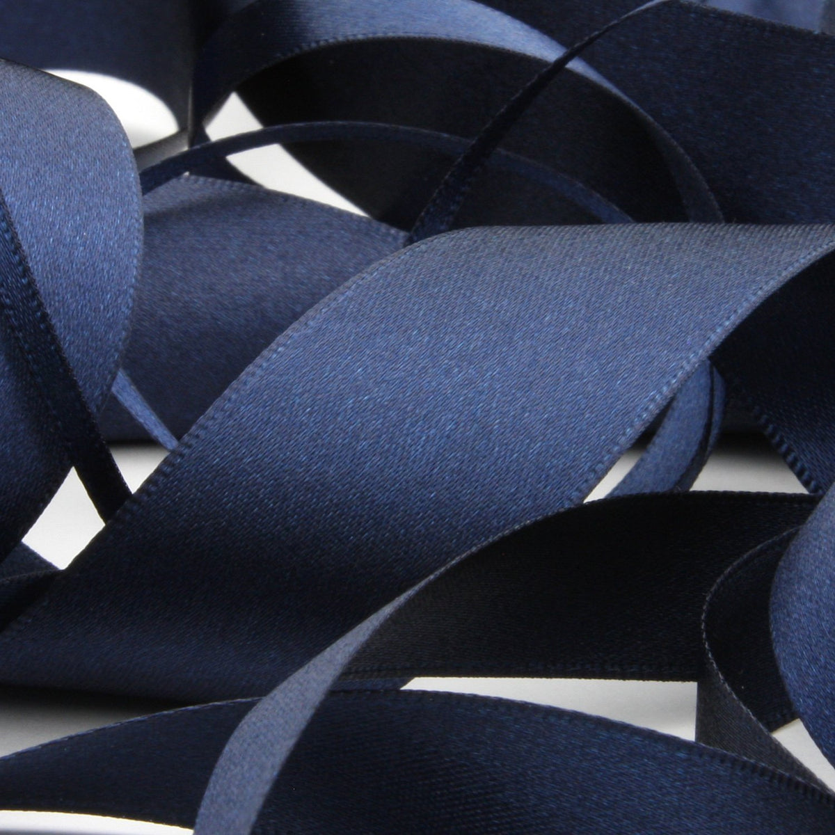 FUJIYAMA RIBBON [Wholesale] Polyester Double-Face Satin Ribbon 15mm 30 Meters Roll Navy Blue