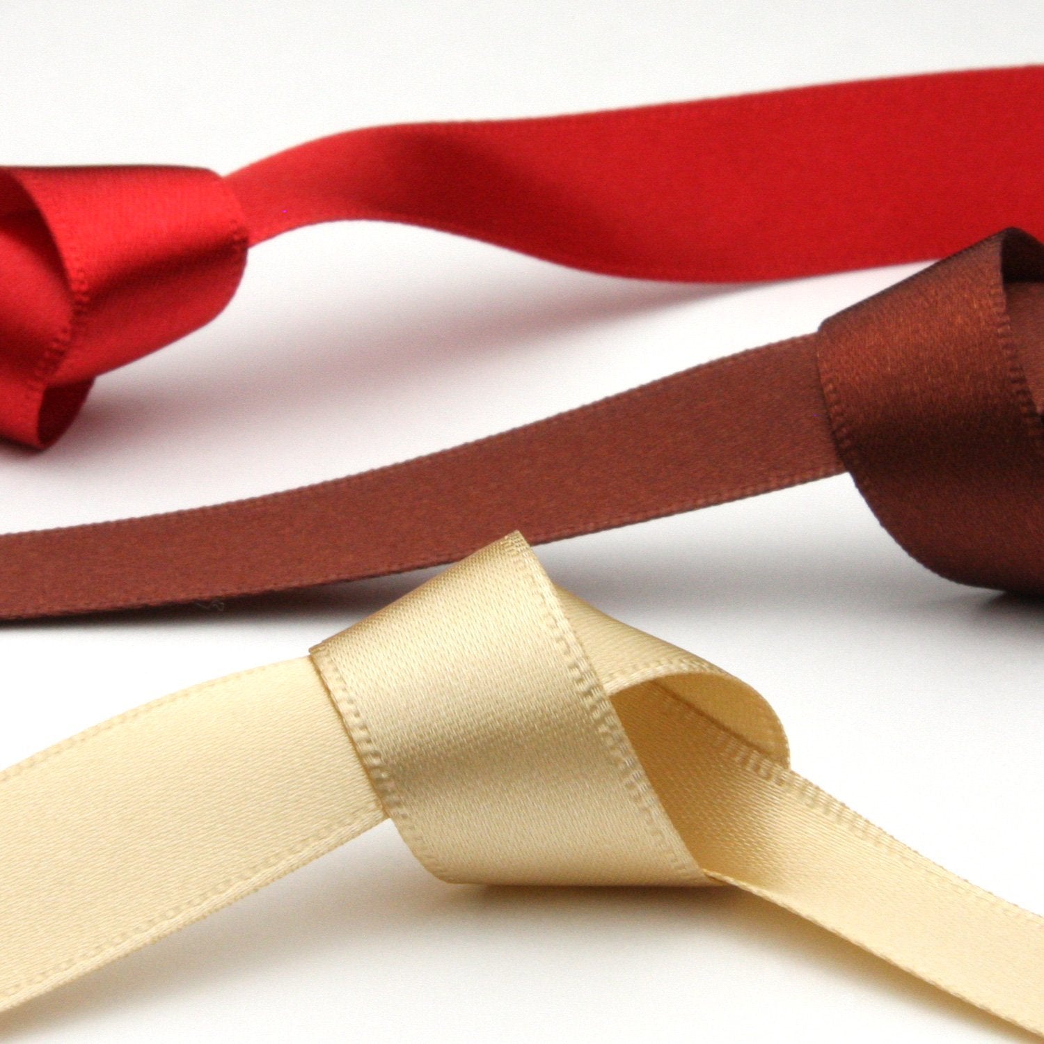 satin ribbon, red satin ribbon, red ribbon by the yard, satin lacing,  wholesale ribbon, dressmaking ribbon, double faced satin ribbon