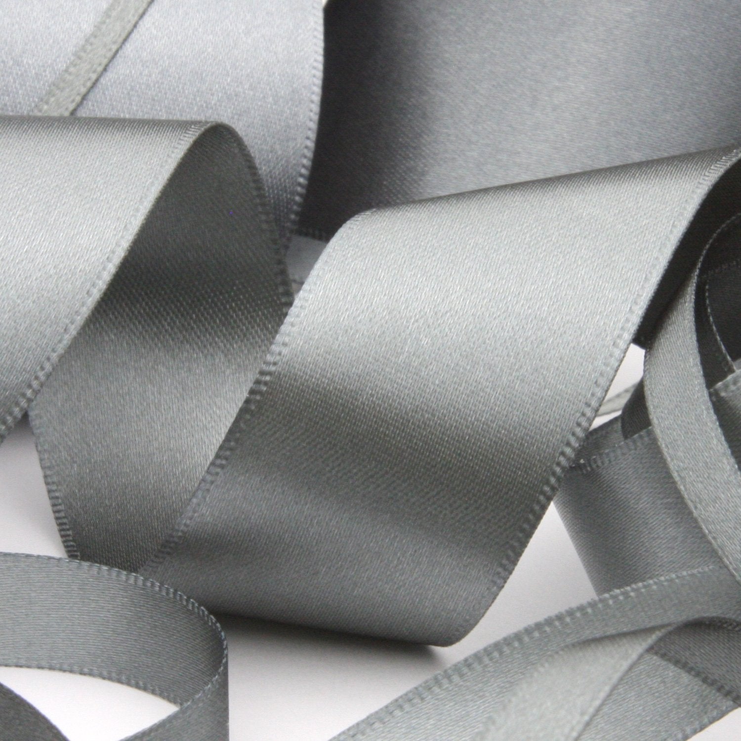  YASEO Silver Ribbon, Solid Color Double Faced