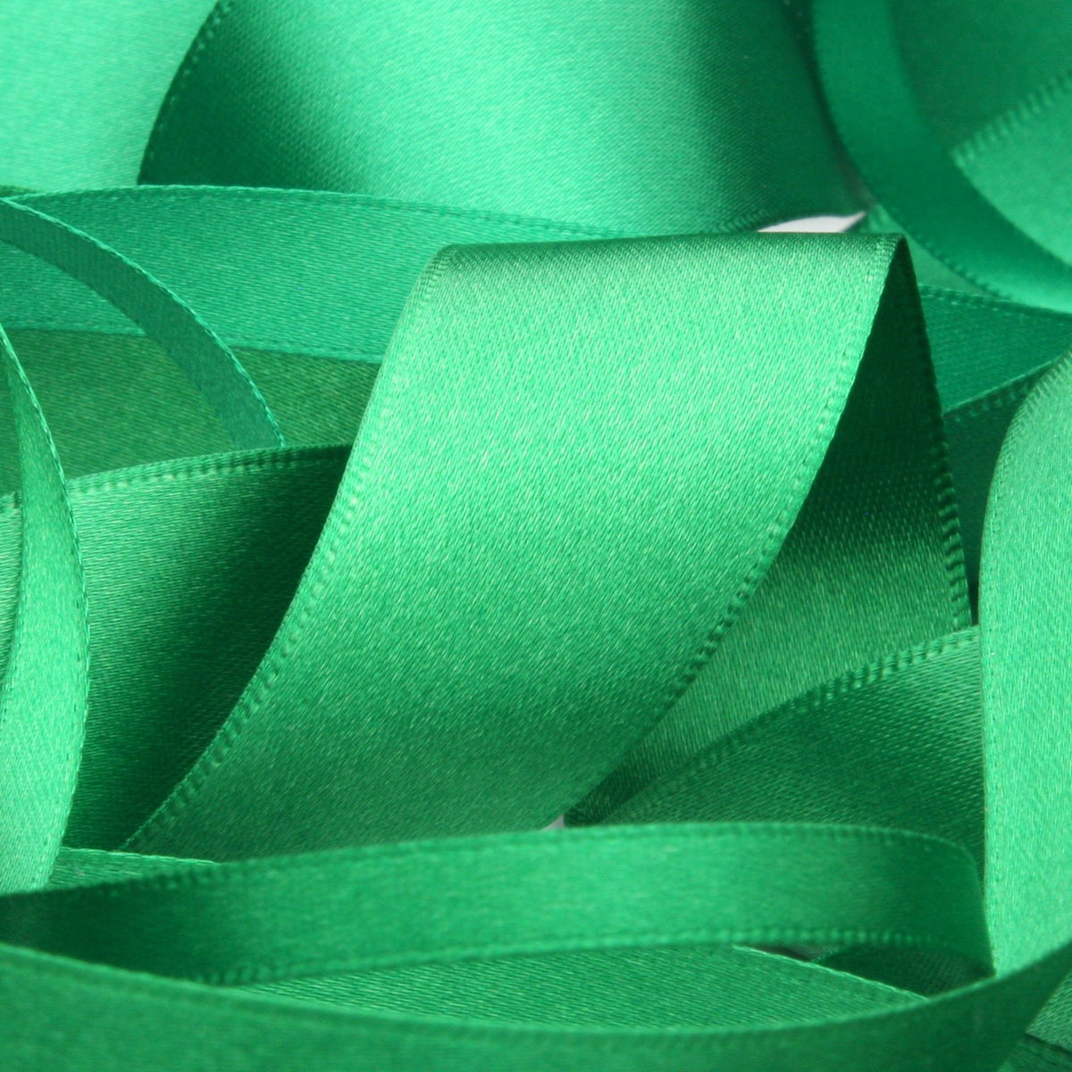 FUJIYAMA RIBBON [Wholesale] Polyester Double-Face Satin Ribbon 9mm 30 Meters Roll Green