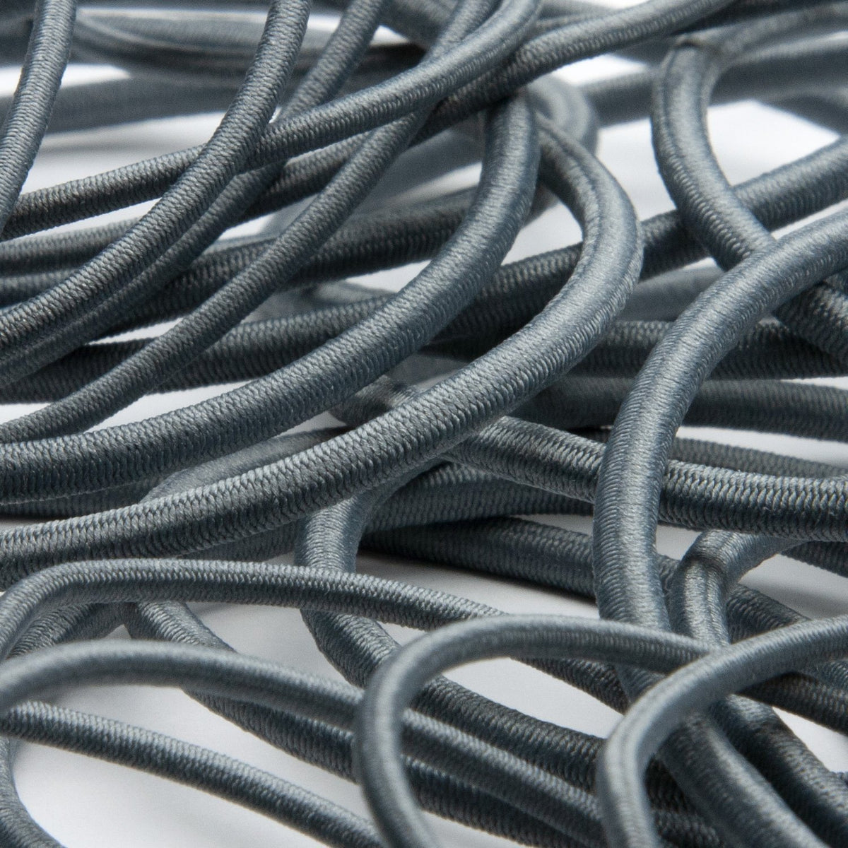 FUJIYAMA RIBBON [Wholesale] Polyester Elastic Cord 3mm 50 Meters Roll Gray