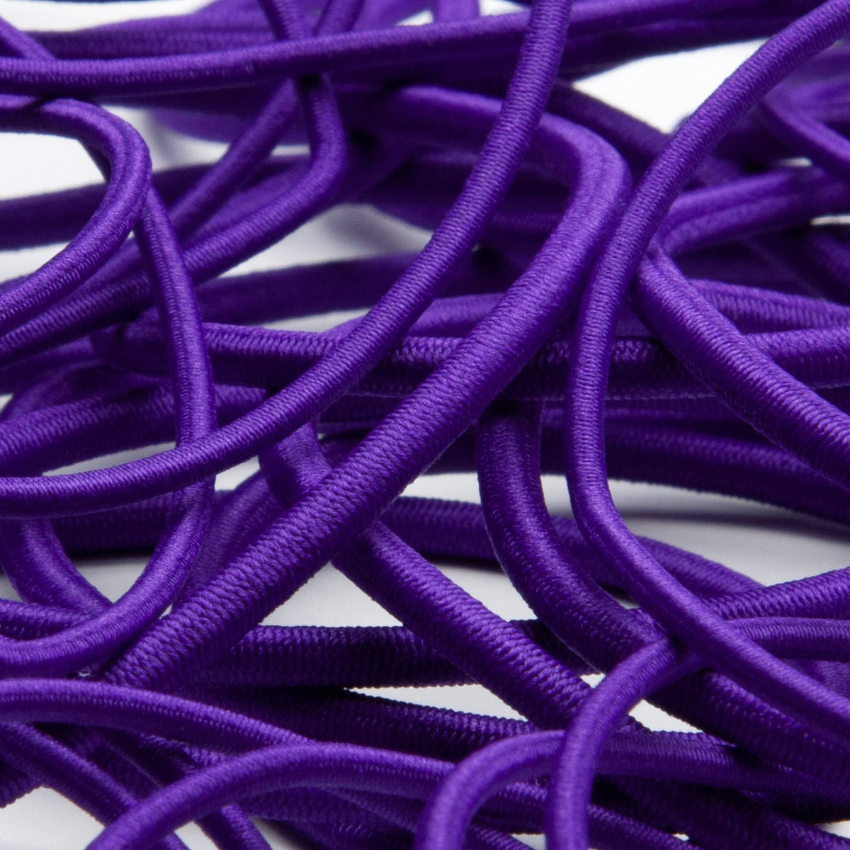 FUJIYAMA RIBBON [Wholesale] Polyester Elastic Cord 3mm 50 Meters Roll Purple