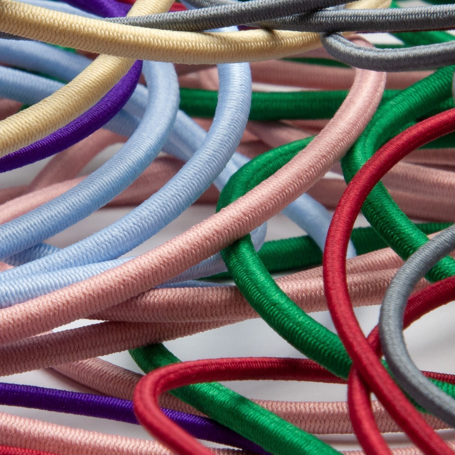 FUJIYAMA RIBBON [Wholesale] Polyester Elastic Cord 3mm 50 Meters Roll White