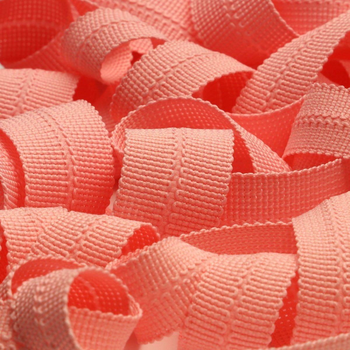 FUJIYAMA RIBBON [Wholesale] Polyester Knit Binder Tape 10x10mm 30 Meters Roll Pink