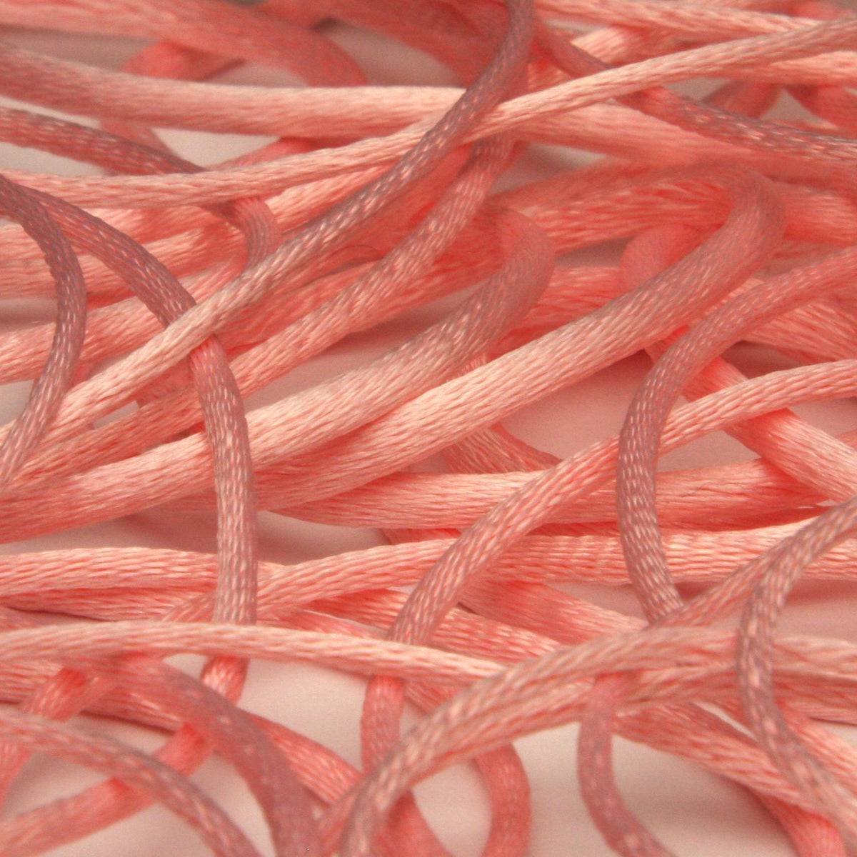 FUJIYAMA RIBBON [Wholesale] Polyester Satin Cord approx.1.5mm 100 Meters Roll Light Pink