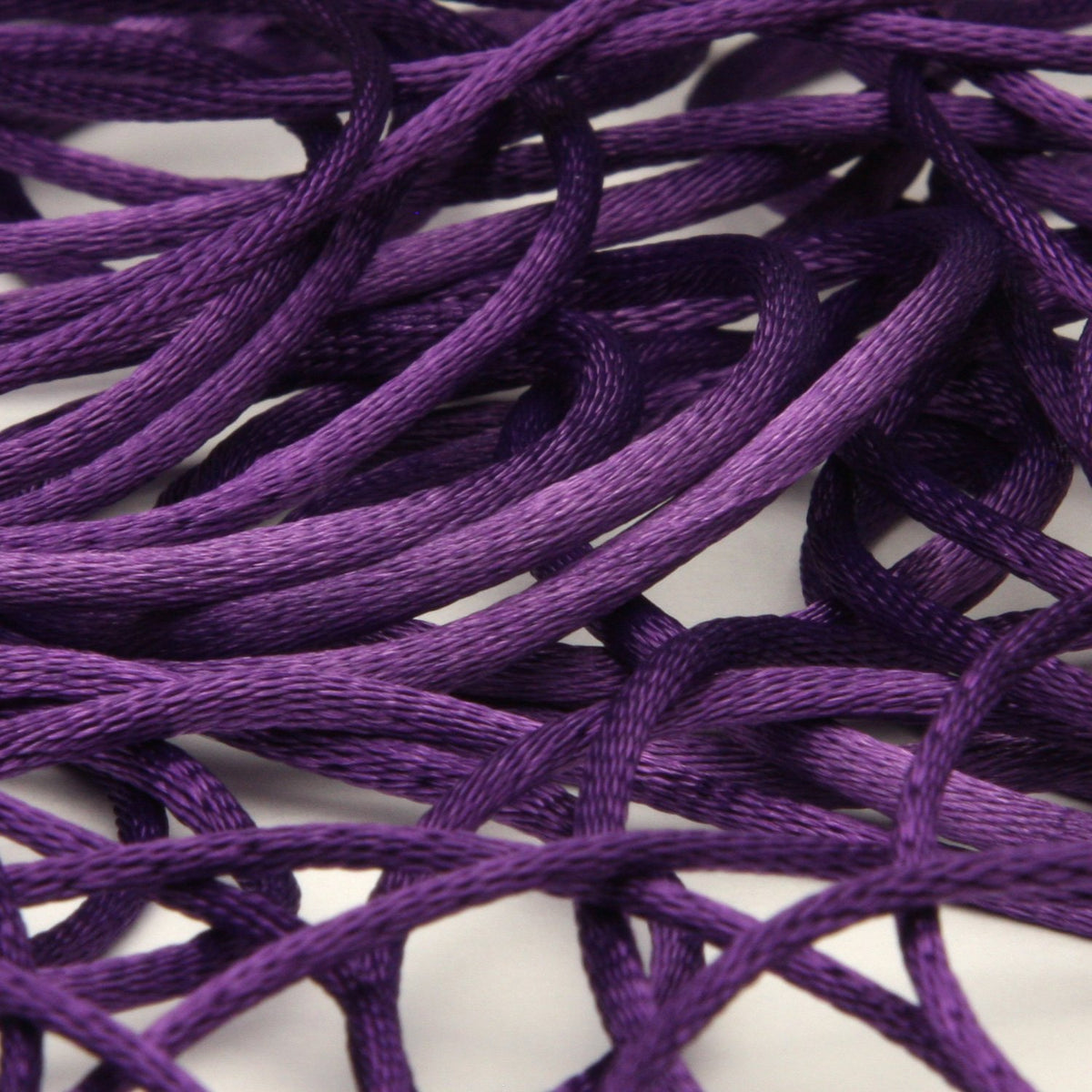 FUJIYAMA RIBBON [Wholesale] Polyester Satin Cord approx.1.5mm 100 Meters Roll Purple