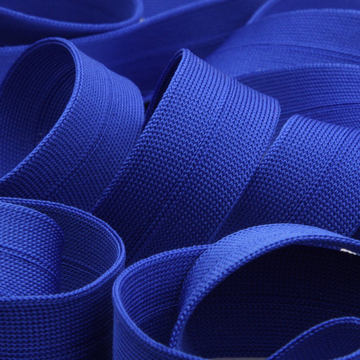 FUJIYAMA RIBBON [Wholesale] Polyester Thin Knit Binder Tape 9x9mm 30 Meters Roll Blue