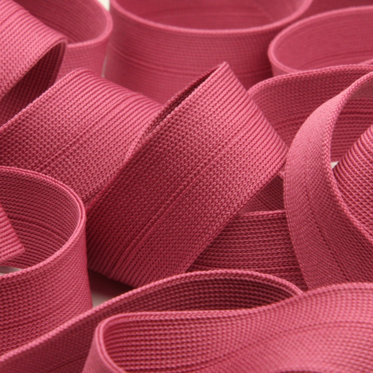 FUJIYAMA RIBBON [Wholesale] Polyester Thin Knit Binder Tape 9x9mm 30 Meters Roll Old Rose