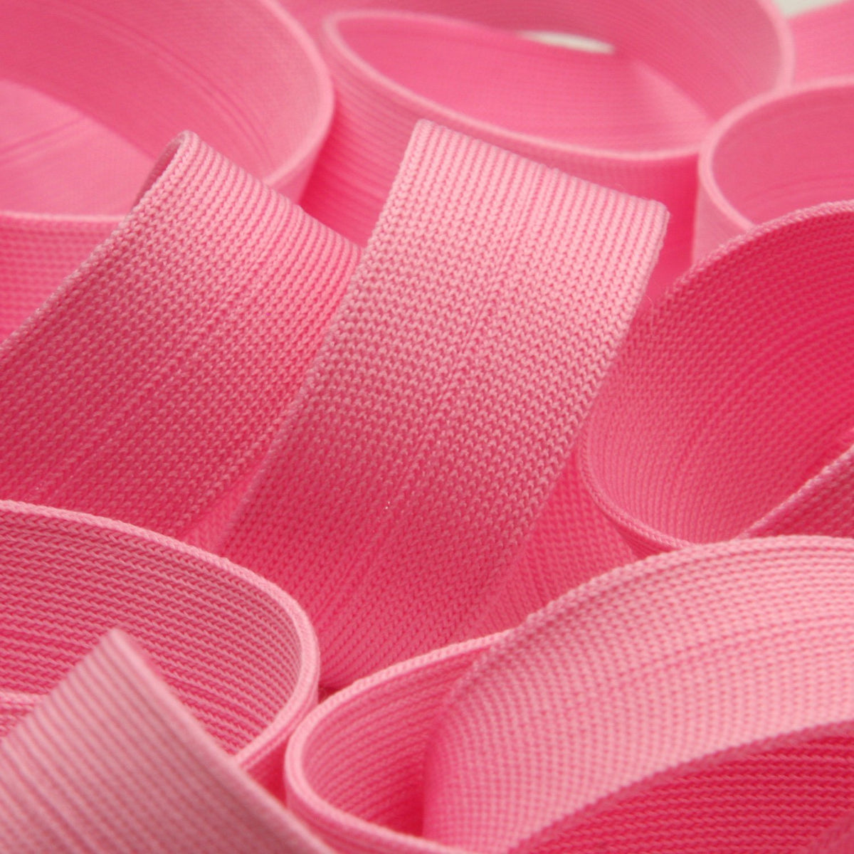 FUJIYAMA RIBBON [Wholesale] Polyester Thin Knit Binder Tape 9x9mm 30 Meters Roll Pink