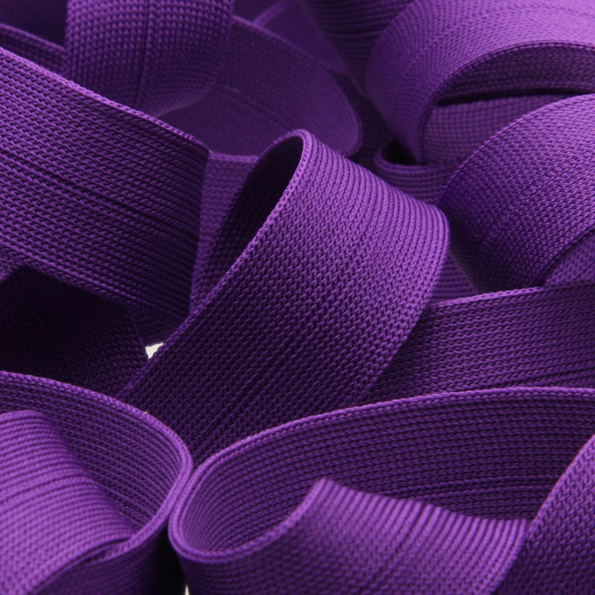 FUJIYAMA RIBBON [Wholesale] Polyester Thin Knit Binder Tape 9x9mm 30 Meters Roll Purple