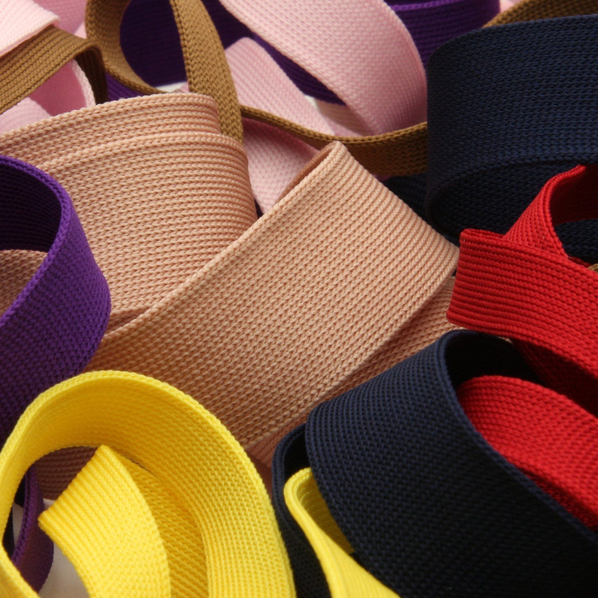 FUJIYAMA RIBBON [Wholesale] Polyester Thin Knit Tape 6mm 30 Meters Roll