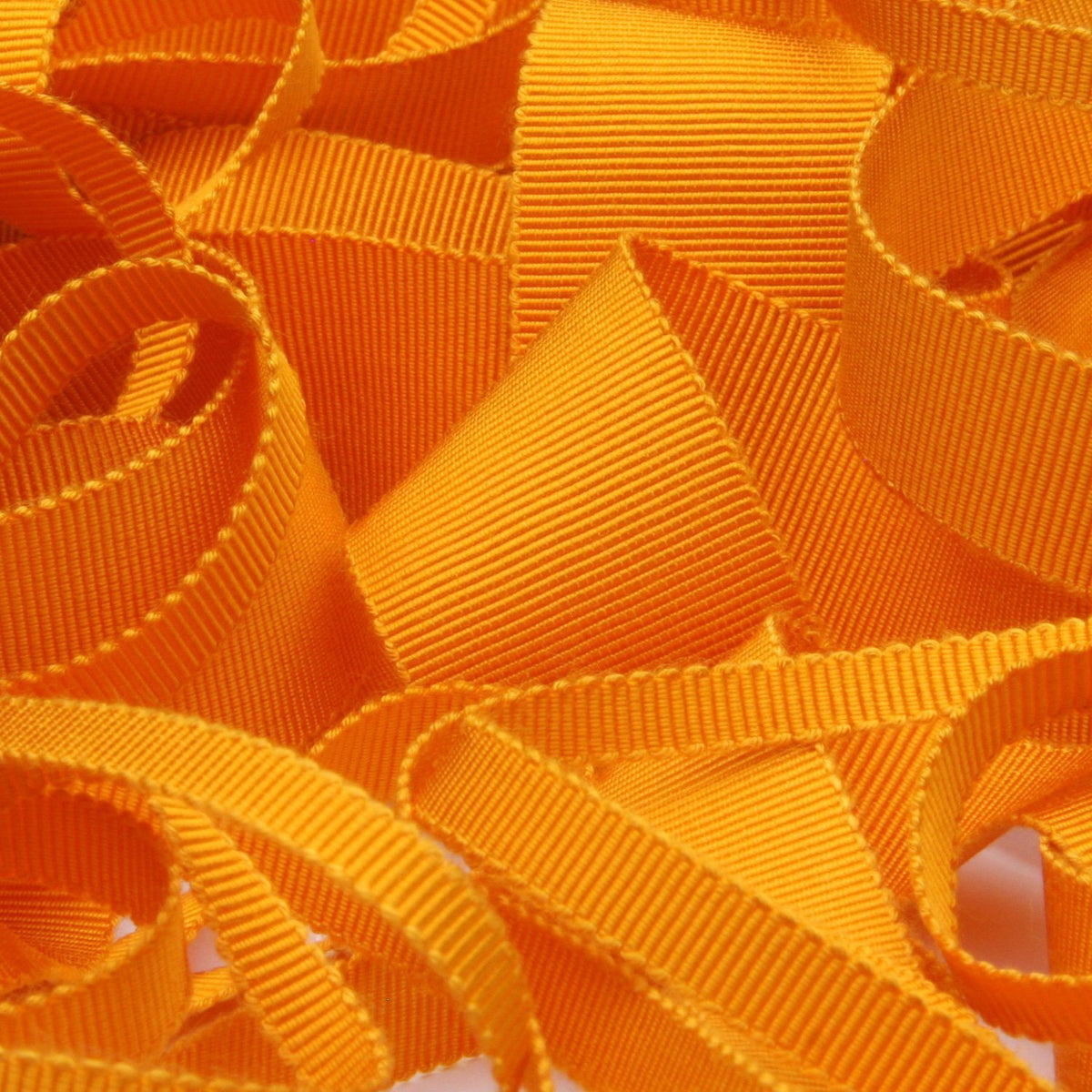 FUJIYAMA RIBBON [Wholesale] Rayon Grosgrain Ribbon 15mm 30 Meters Roll Orange