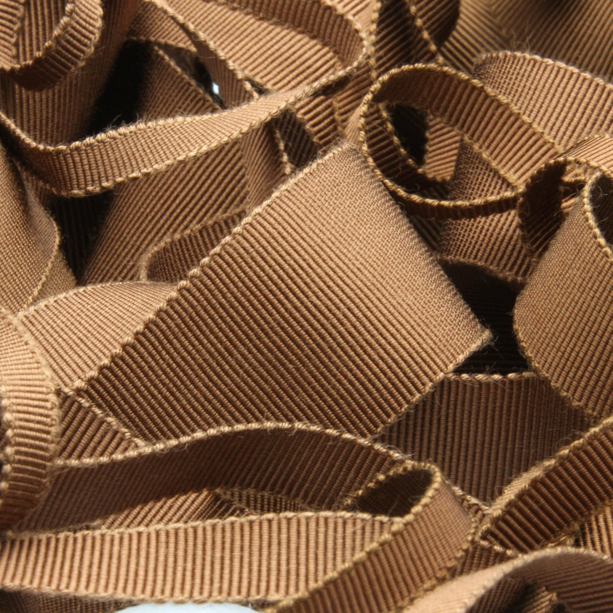 FUJIYAMA RIBBON [Wholesale] Rayon Grosgrain Ribbon 25mm 30 Meters Roll Brown