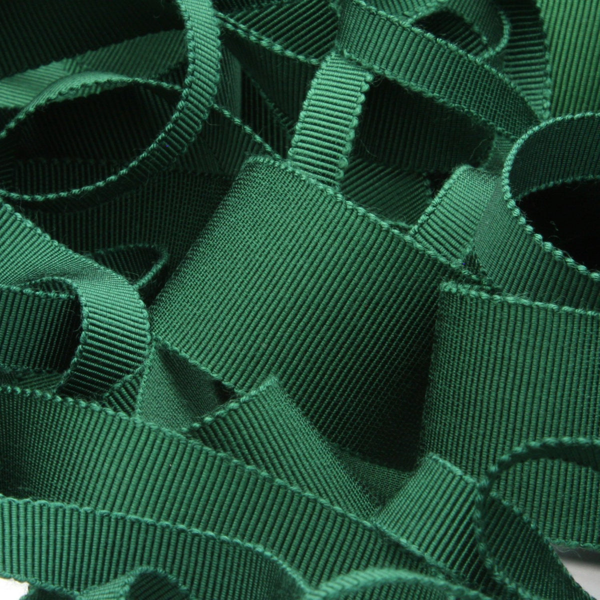 FUJIYAMA RIBBON [Wholesale] Rayon Grosgrain Ribbon 5mm 30 Meters Roll Dark Green