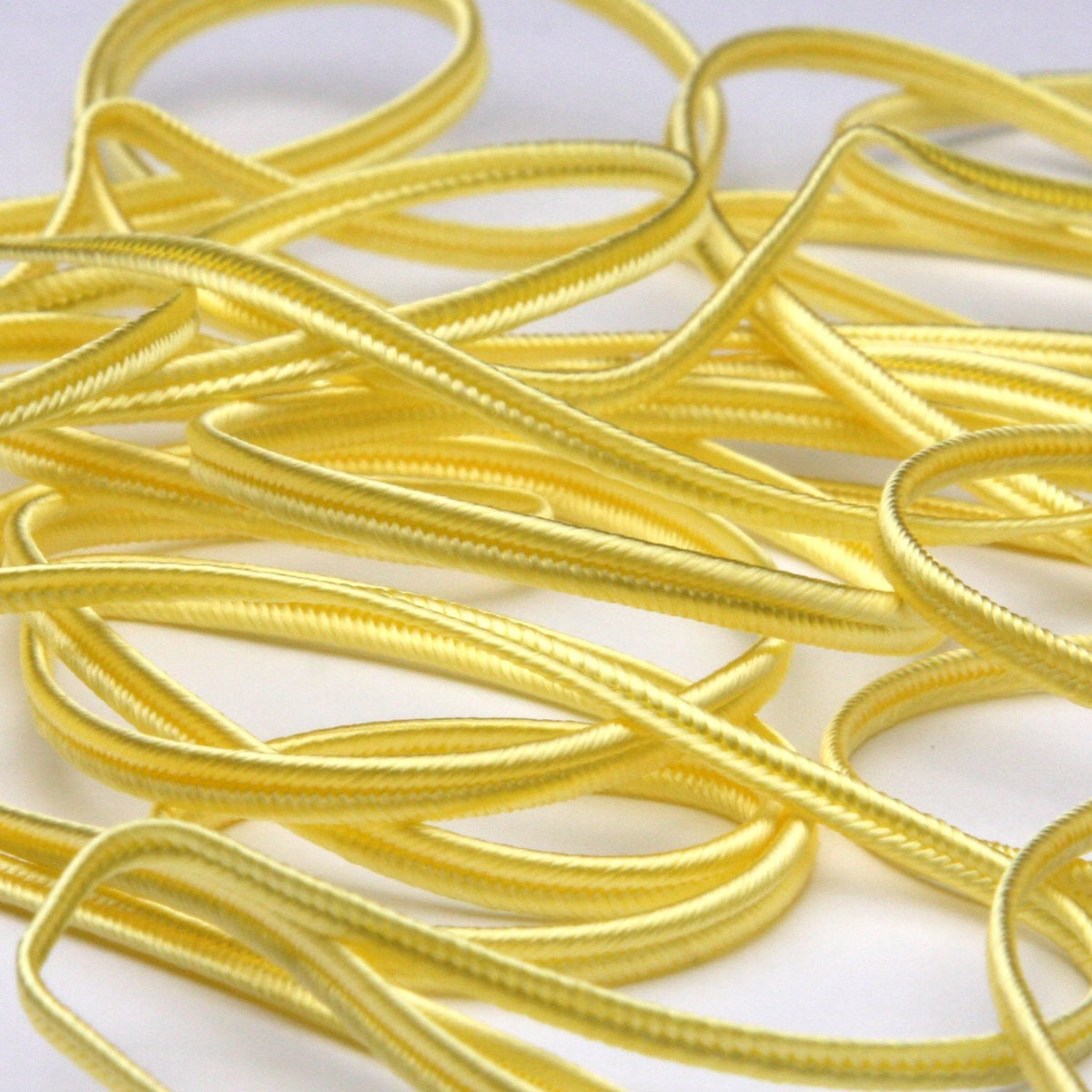 FUJIYAMA RIBBON [Wholesale] Rayon Trimming Braid approx.2.5mm 30 Meters Roll Light Yellow