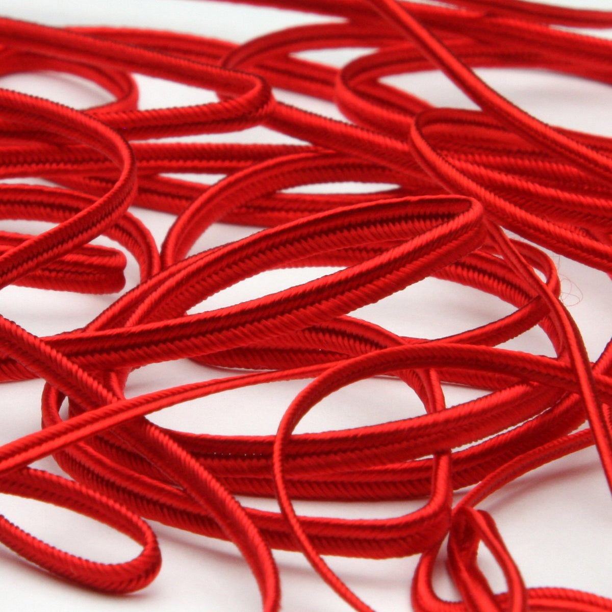 FUJIYAMA RIBBON [Wholesale] Rayon Trimming Braid approx.2mm 30 Meters Roll Red