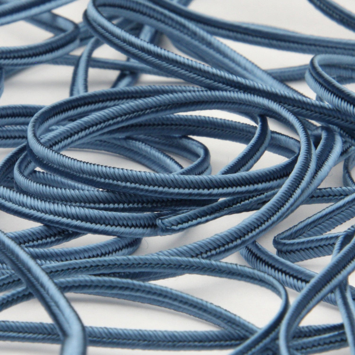 FUJIYAMA RIBBON [Wholesale] Rayon Trimming Braid approx.2mm 30 Meters Roll Shadow Blue